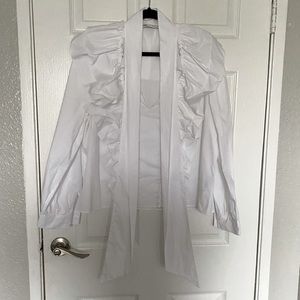 ZARA ruffled blouse